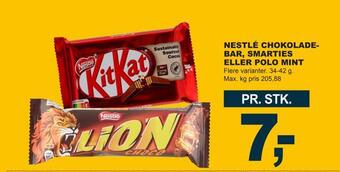 Let-Køb Nestlé chokoladebar, smarties eller polo mint tilbud