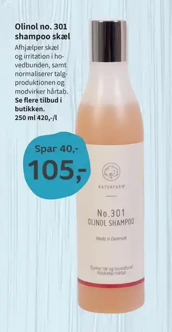 Helsam Olinol no. 301 shampoo skæl tilbud