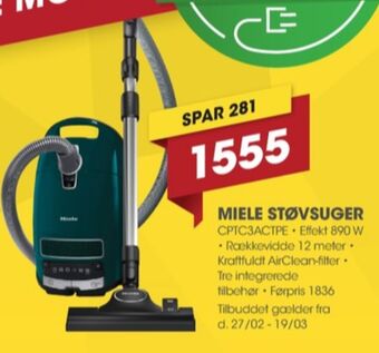 Punkt1 Miele støvsuger tilbud