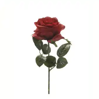 Rose, kunstig blomst, rød, 45 cm