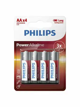 Silvan Philips power, aa-batterier, lr6, 4 stk. tilbud