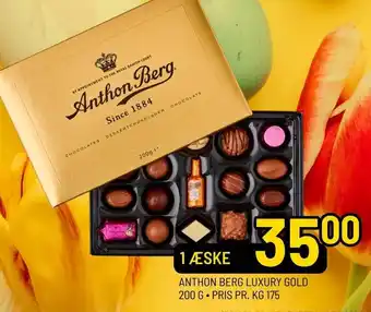 Priss Anthon Berg Luxury Gold 200g tilbud