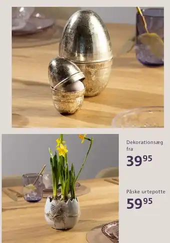 Dekorationsæg el. påske urtepotte