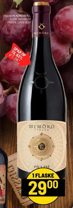 Priss Piccini Memoro 0.75 L tilbud