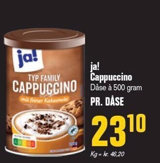Otto Duborg Ja! cappuccino tilbud