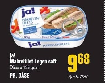 Ja! makrelfilet i egen saft