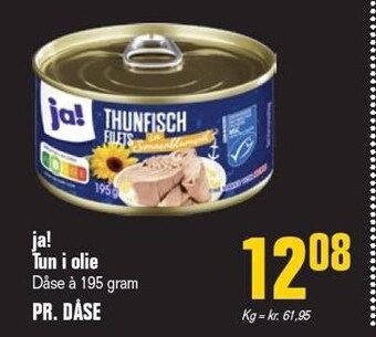 Otto Duborg Ja! tun i olie tilbud