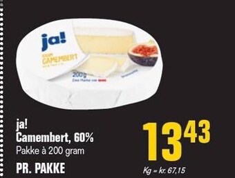 Otto Duborg Ja! camembert, 60% tilbud