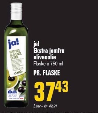 Otto Duborg Ja! ekstra jomfru olivenolie tilbud