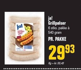 Otto Duborg Ja! grillpølser tilbud