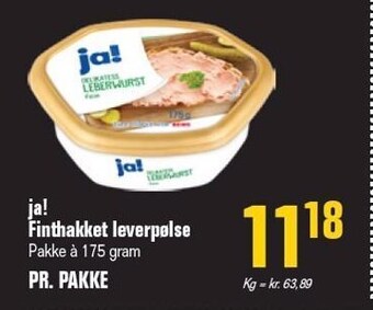 Otto Duborg Ja! finthakket leverpølse tilbud
