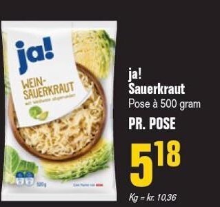 Otto Duborg Ja! sauerkraut tilbud