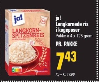 Otto Duborg Ja! langkornede ris i kogeposer tilbud