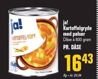 Otto Duborg Ja! kartoffelgryde med pølser tilbud
