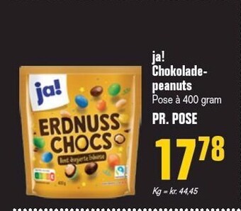 Otto Duborg Ja! chokoladepeanuts tilbud