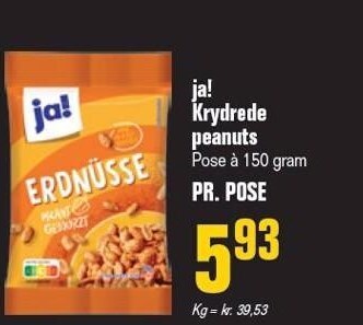 Otto Duborg Ja! krydrede peanuts tilbud