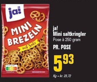 Otto Duborg Ja! mini saltkringler tilbud