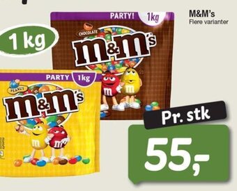 Fakta Tyskland M&M's tilbud