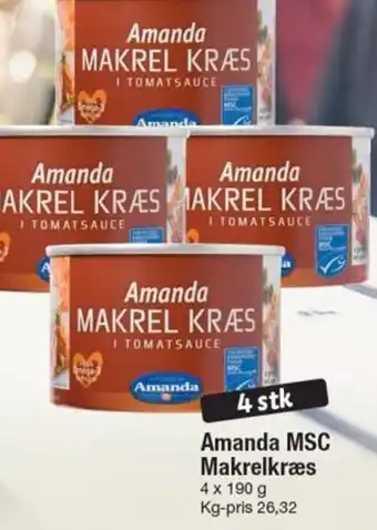 Fakta Tyskland Amanda MSC Makrelkræs tilbud