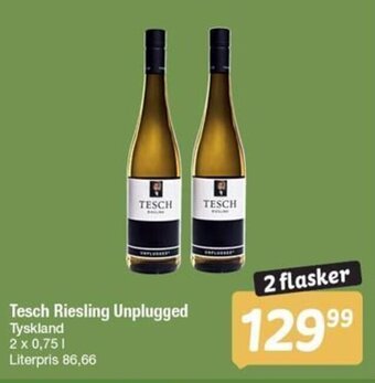 Fakta Tyskland Tesch Riesling Unplugged tilbud