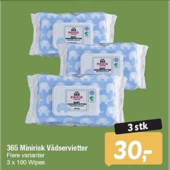 Fakta Tyskland 365 Minirisk Vådservietter tilbud