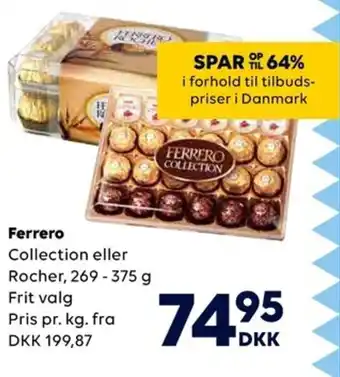 Scandlines Ferrero Collection eller Rocher tilbud