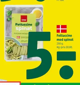 Coop 365 Fettuccine med spinat tilbud