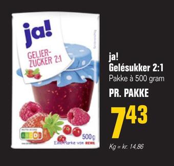 Otto Duborg Ja! gelésukker 2,1 tilbud