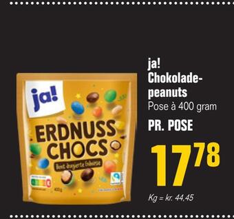 Otto Duborg Ja! chokolade peanuts tilbud
