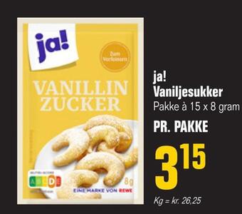 Otto Duborg Ja! vaniljesukker tilbud