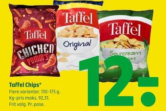 Coop 365 Taffel chips tilbud
