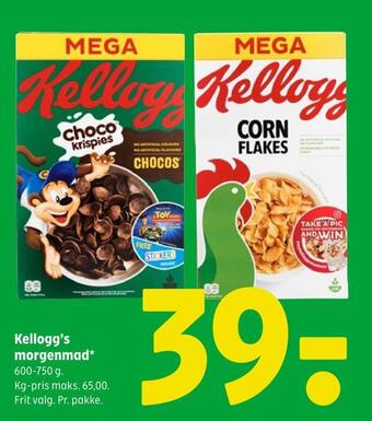 Coop 365 Kellogg's morgenmad tilbud
