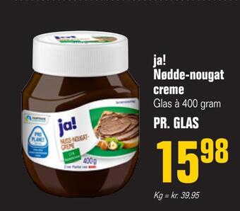 Otto Duborg Ja! nødde-nougat creme tilbud