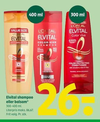 Elvital shampoo eller balsam*