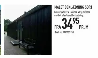 Johannes Fog Malet beklædning sort tilbud