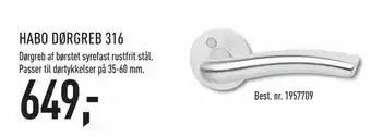 Habo dørgreb 316