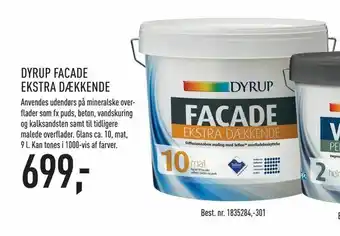 Johannes Fog Dyrup facade ekstra dækkende tilbud
