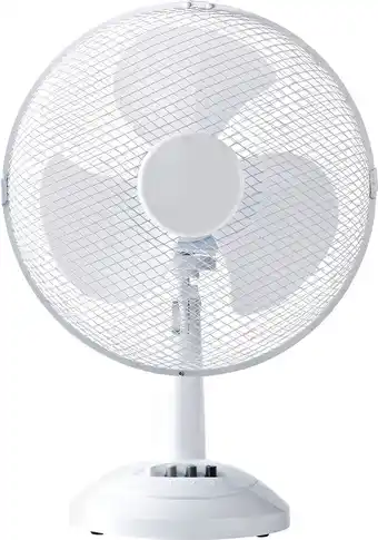 nedis bordventilator ø30cm 3 hastigheder dreje hvid