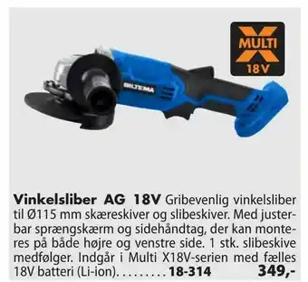 Vinkelsliber AG 18V
