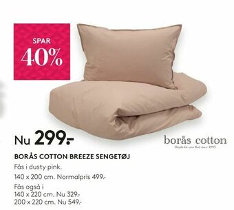 SengeSpecialisten Borås cotton breeze sengetøj tilbud