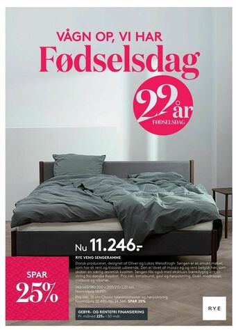 SengeSpecialisten Rye veng sengeramme tilbud