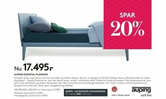 SengeSpecialisten Auping essential planseng tilbud