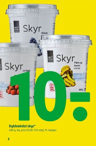 Coop 365 Dybbækdal skyr blåbær tilbud
