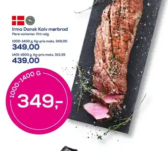 Irma Irmas kalvemørbrad tilbud