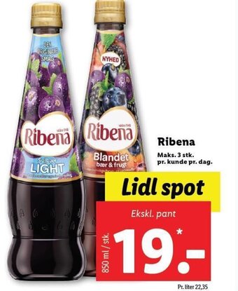 Lidl Ribena tilbud