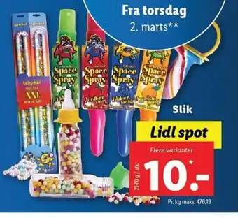 Lidl Slik tilbud