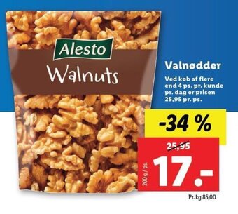 Lidl Valnødder tilbud