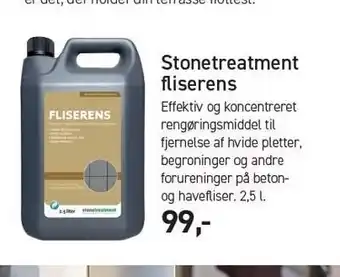 Stonetreatment fliserens
