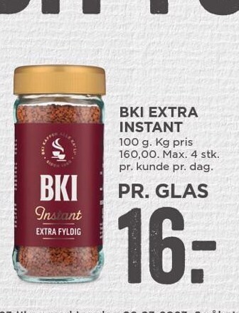 MENY Bki extra instant tilbud