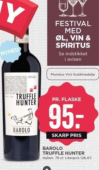 MENY Barolo truffle hunter tilbud